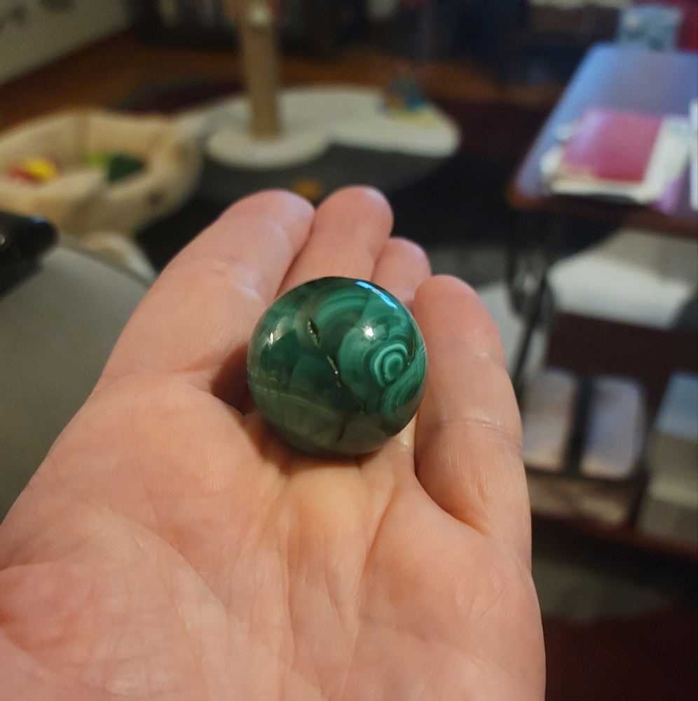 Malachite sphere